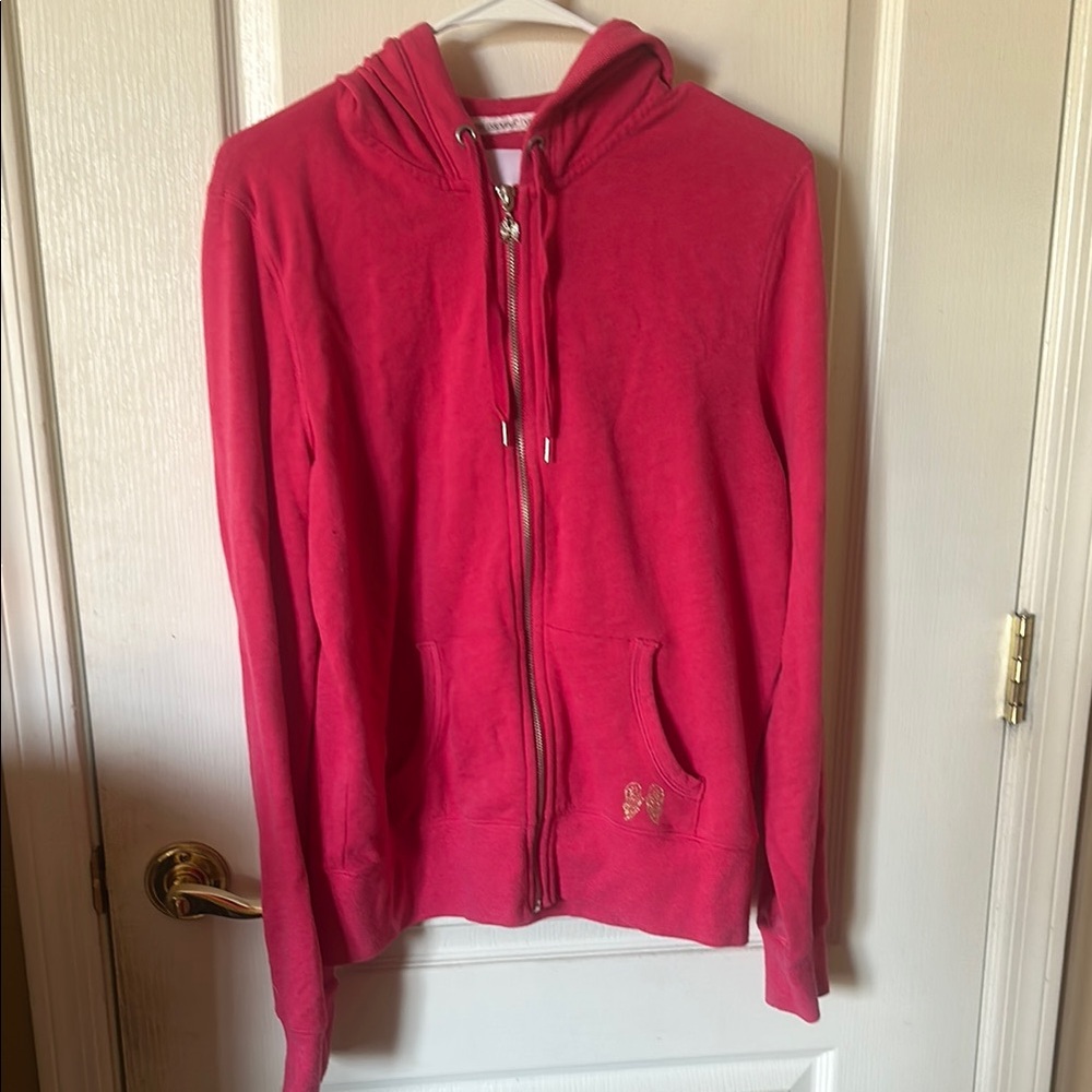 Victoria Secret zip up hoodie. Size large.